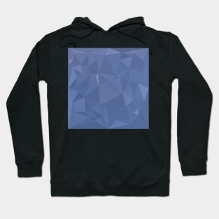 Steel Blue Abstract Low Polygon Background Hoodie